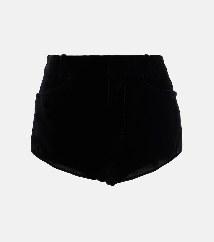 tom ford cotton velvet shorts
