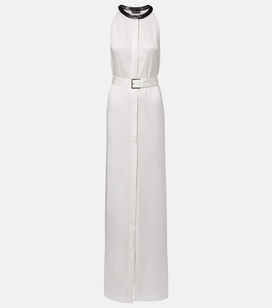 tom ford crêpe satin maxi dress
