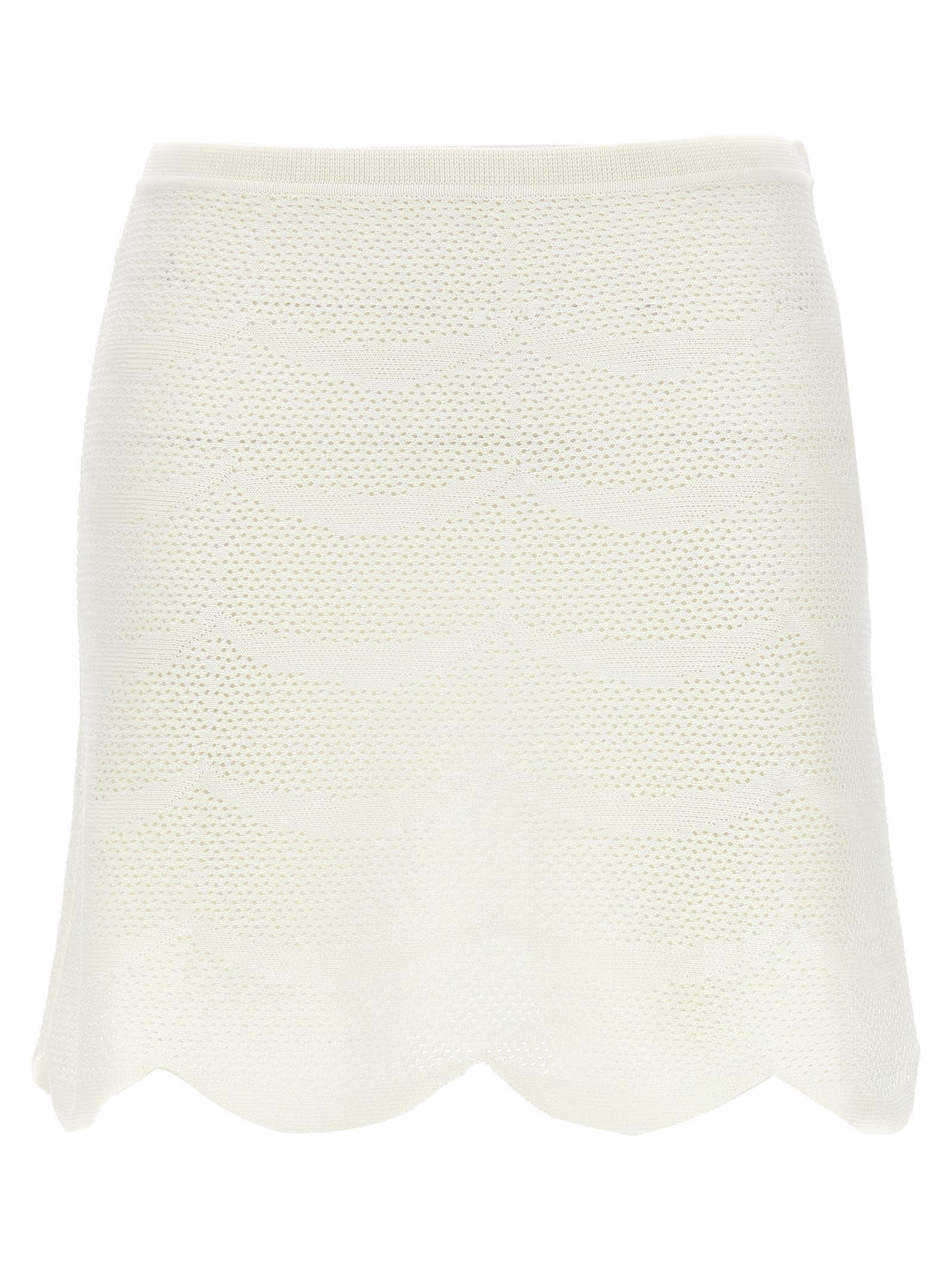 tom ford crochet mini skirt