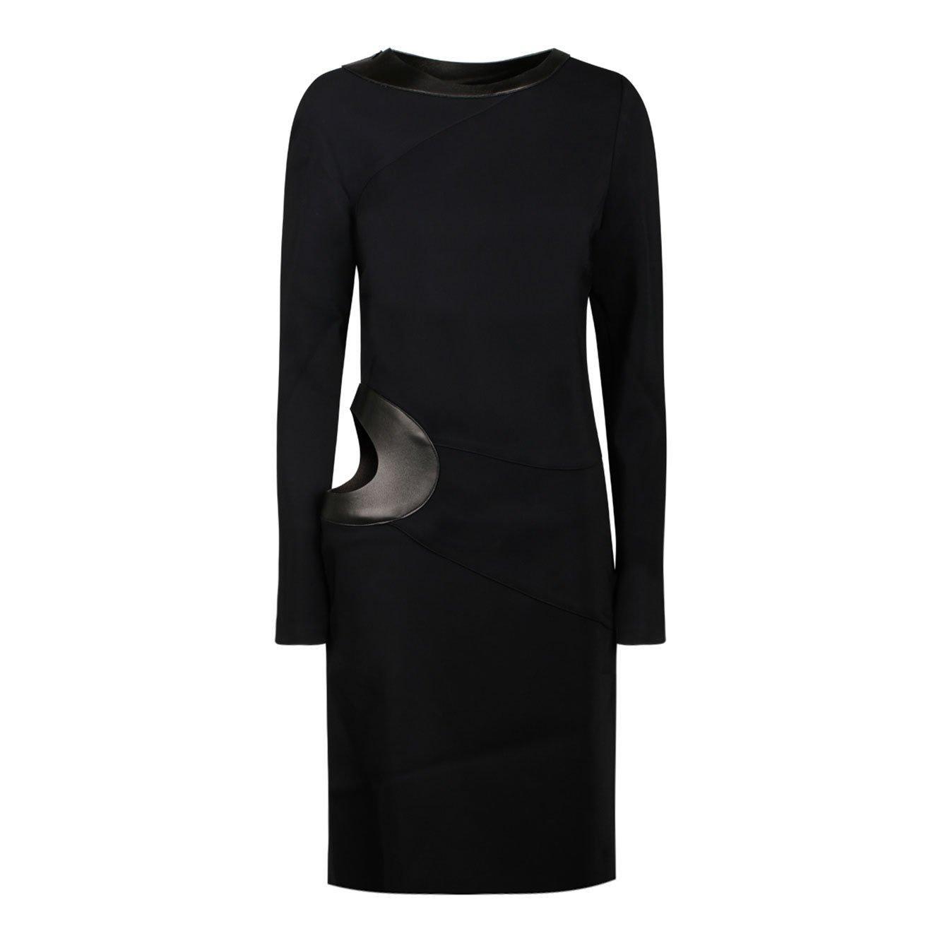 tom ford cut-out detailed crewneck mini dress