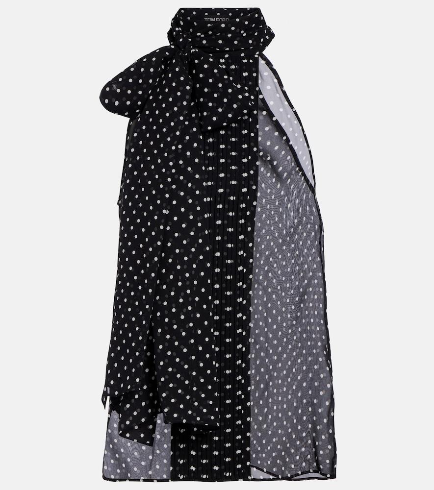 tom ford draped polka