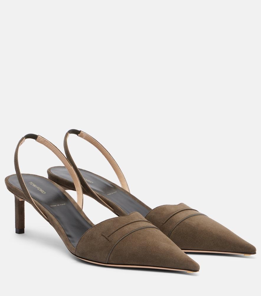 tom ford eva 55 suede slingback pumps