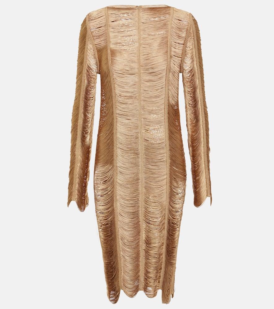 tom ford fringe minidress