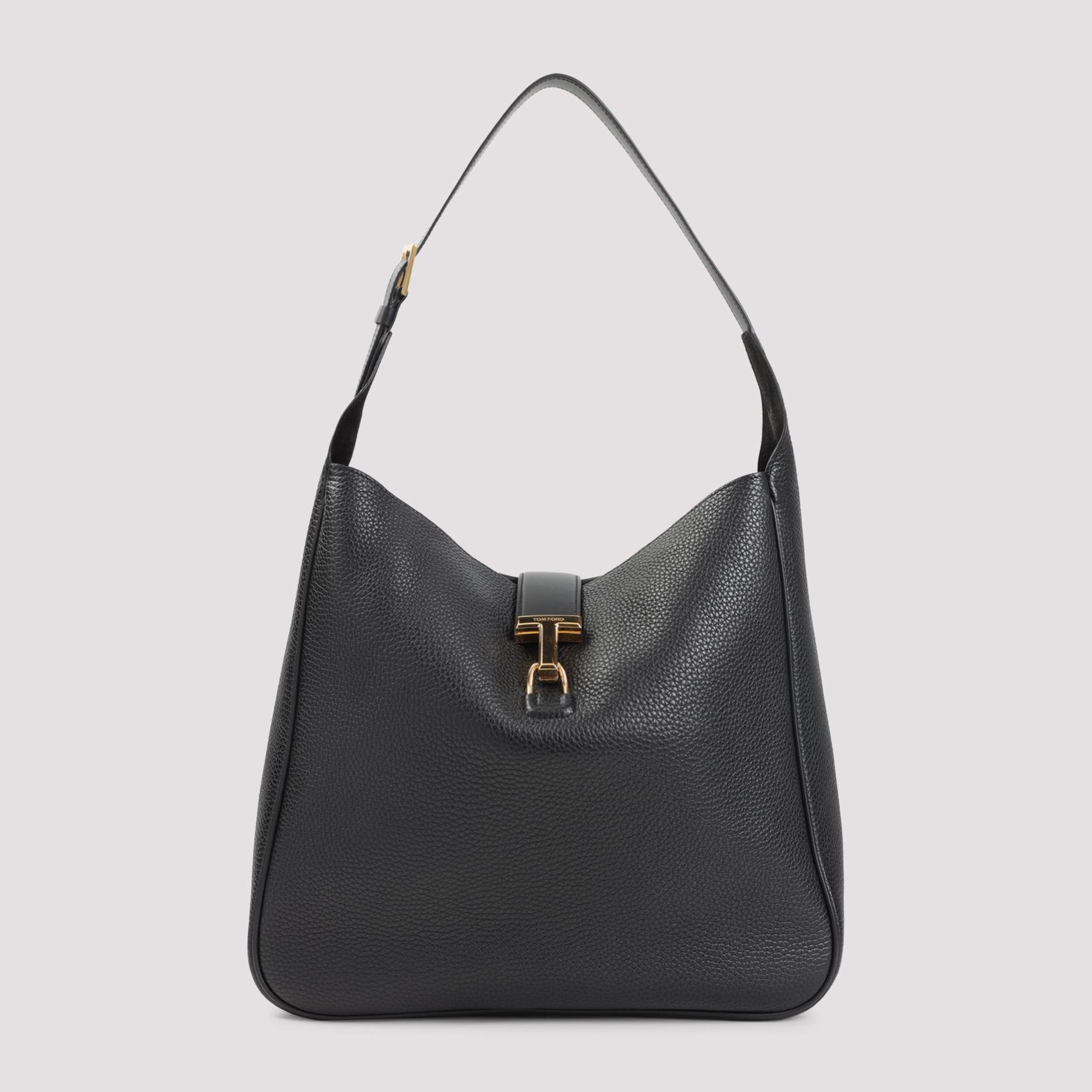 tom ford hobo bag black calf leather - women