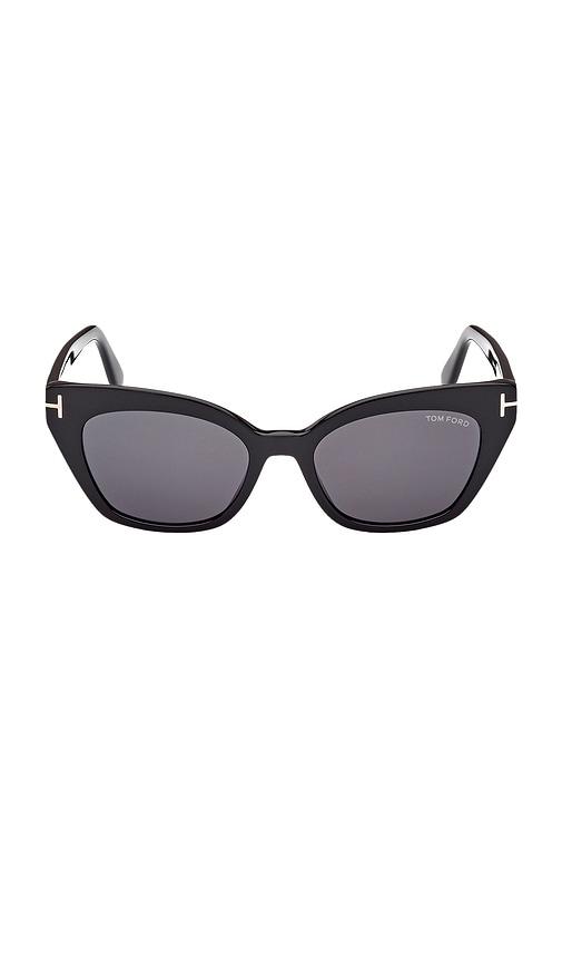 tom ford juliette sunglasses in black.