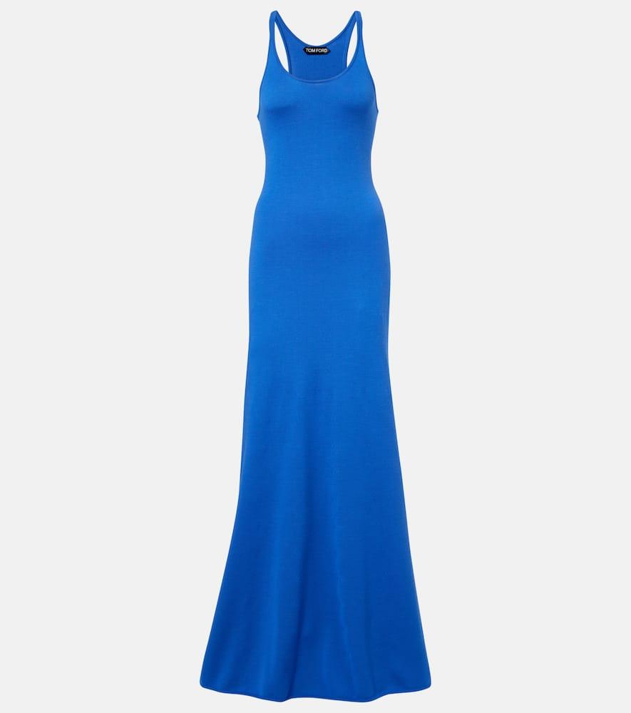 tom ford knitted wool maxi dress