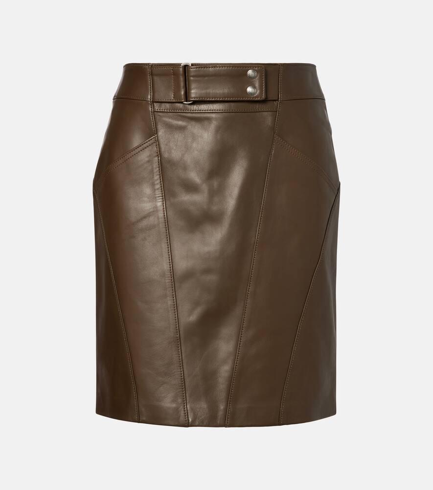 tom ford leather miniskirt
