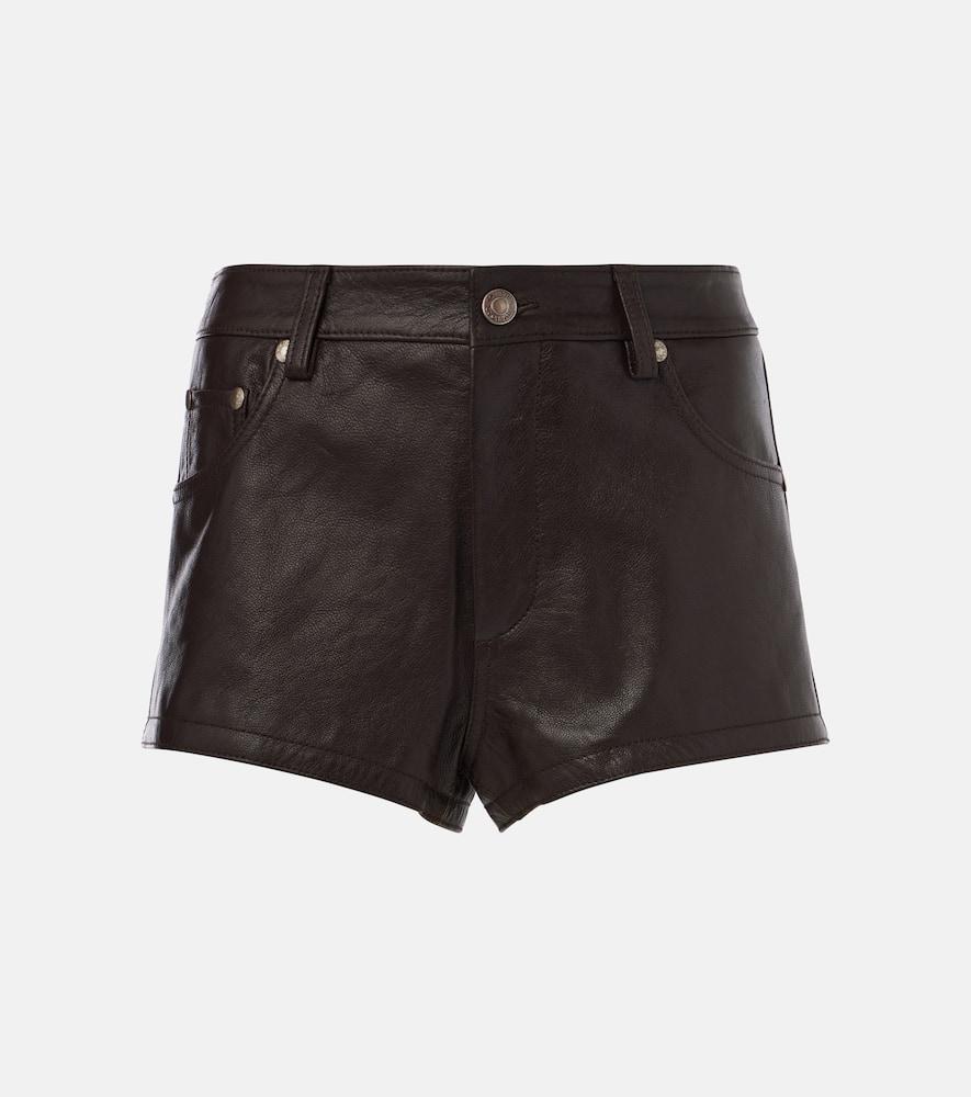 tom ford leather shorts
