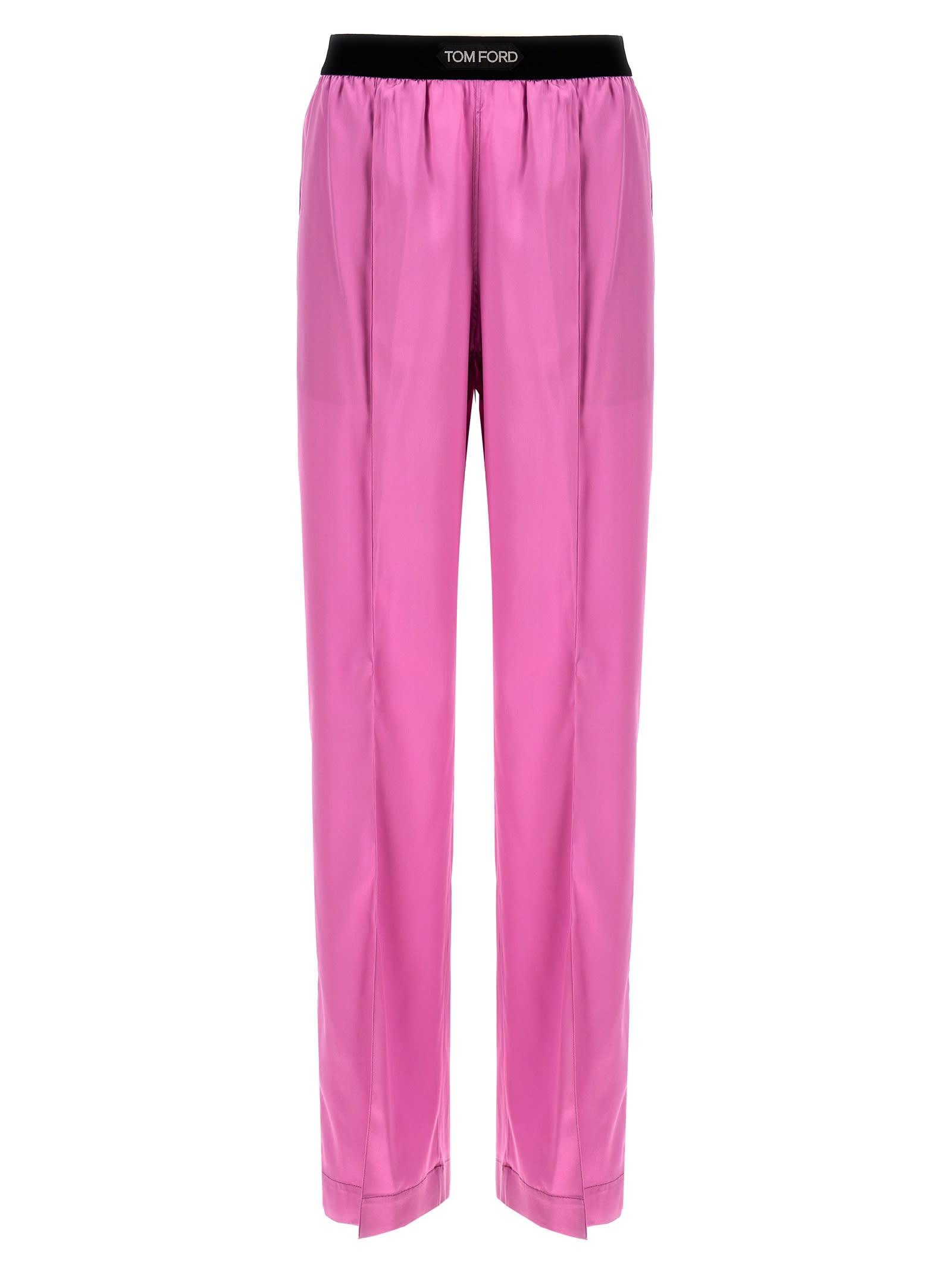 tom ford logo elastic pants