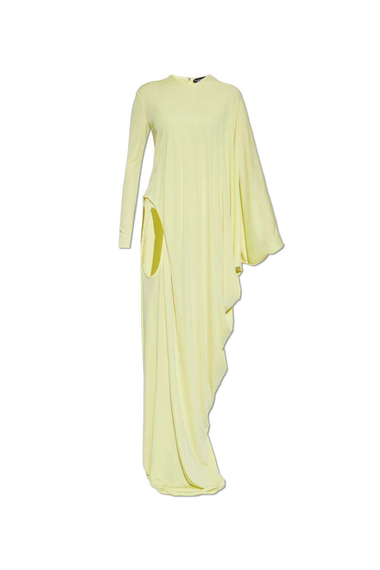 tom ford long dress with a slit