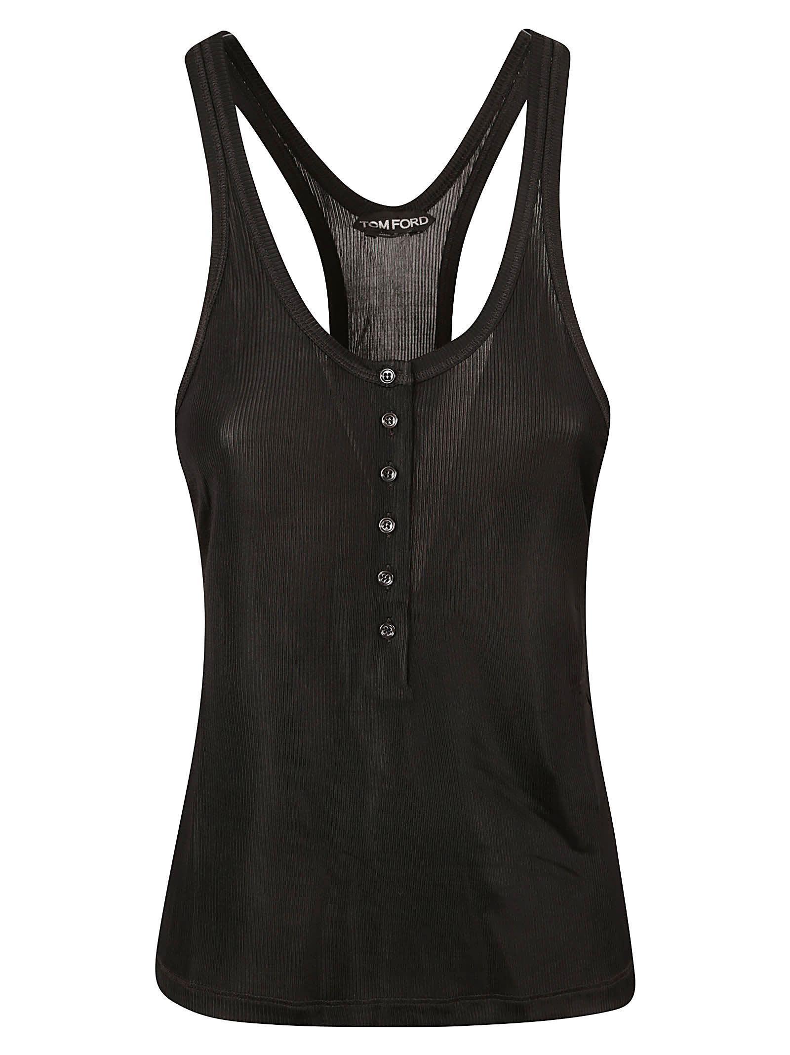 tom ford lustrous microrib jersey tank top