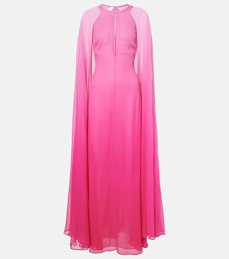tom ford ombré cutout silk crepon gown