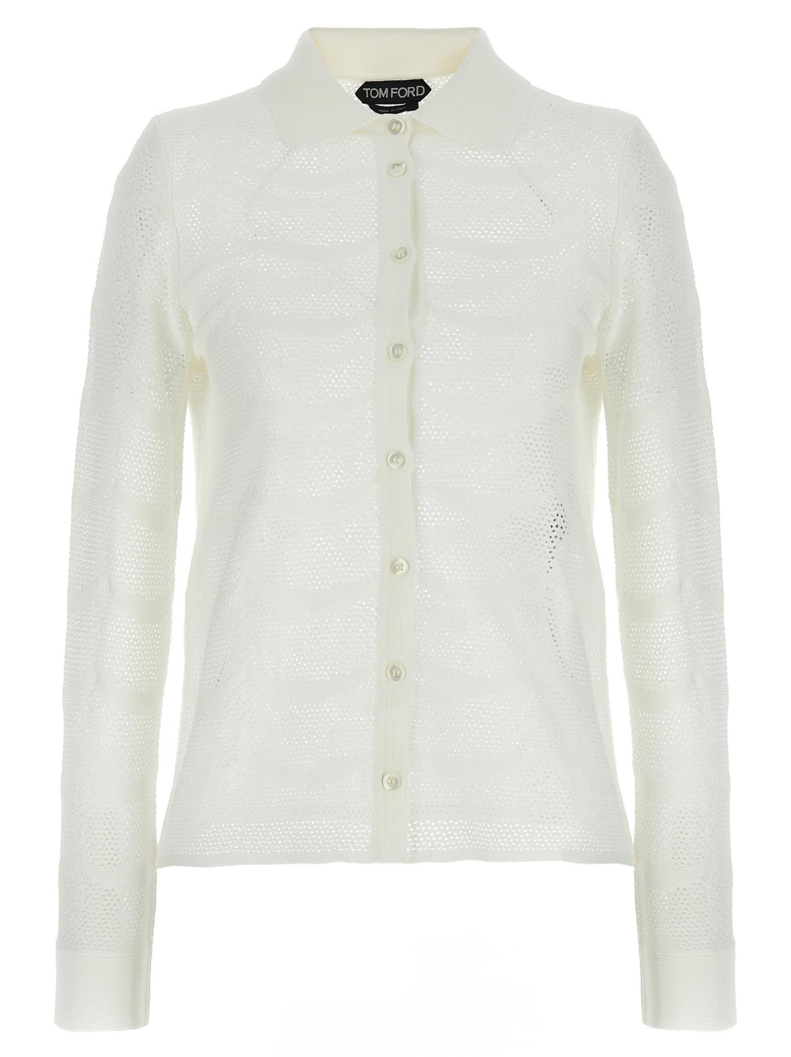 tom ford openwork cardigan