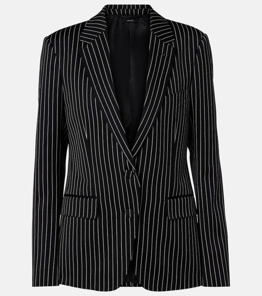 tom ford pinstripe wool and cotton blazer