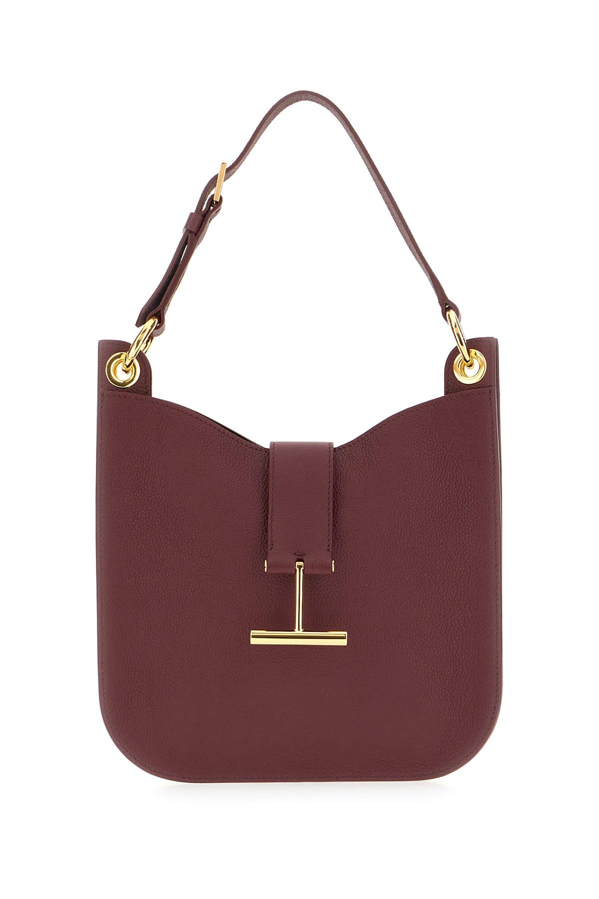 tom ford plum leather small tara shoulder bag