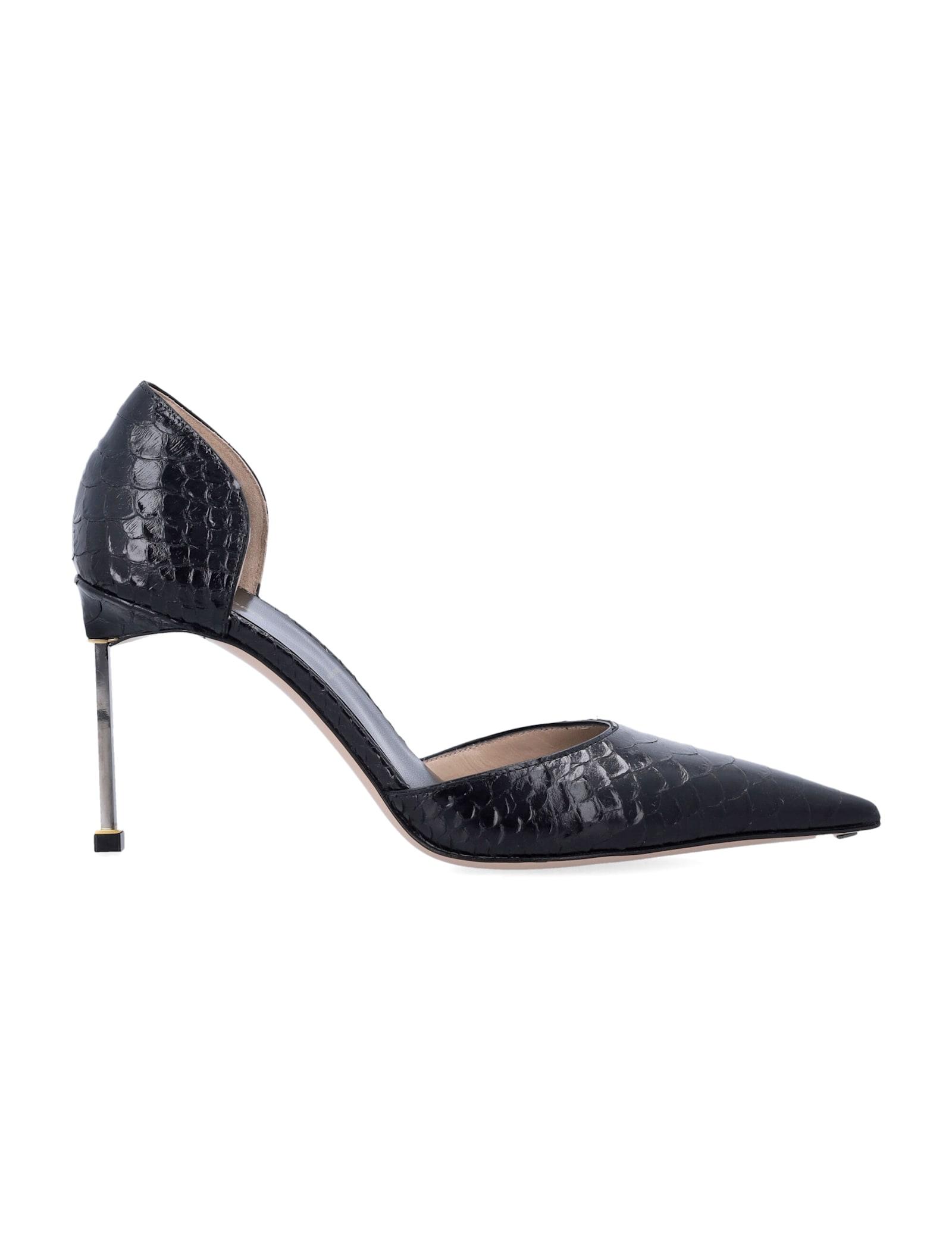 tom ford printed python leather pumps