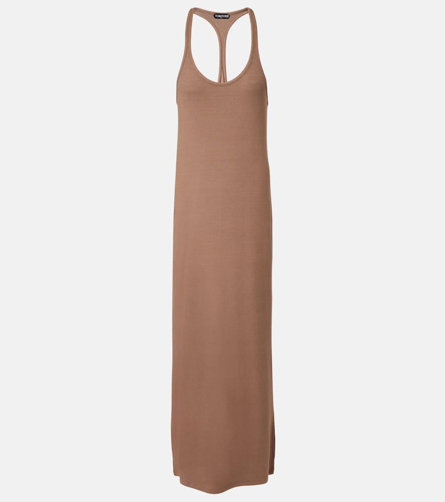 tom ford racerback jersey maxi dress