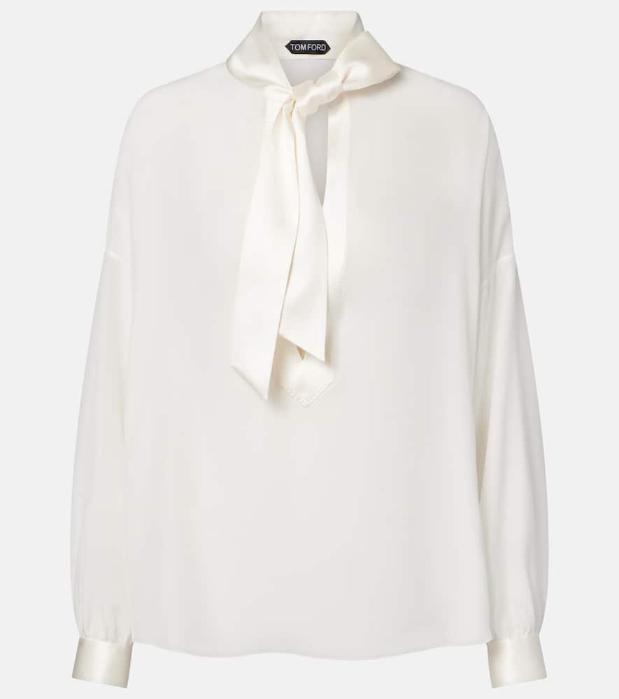 tom ford silk crêpe de chine blouse