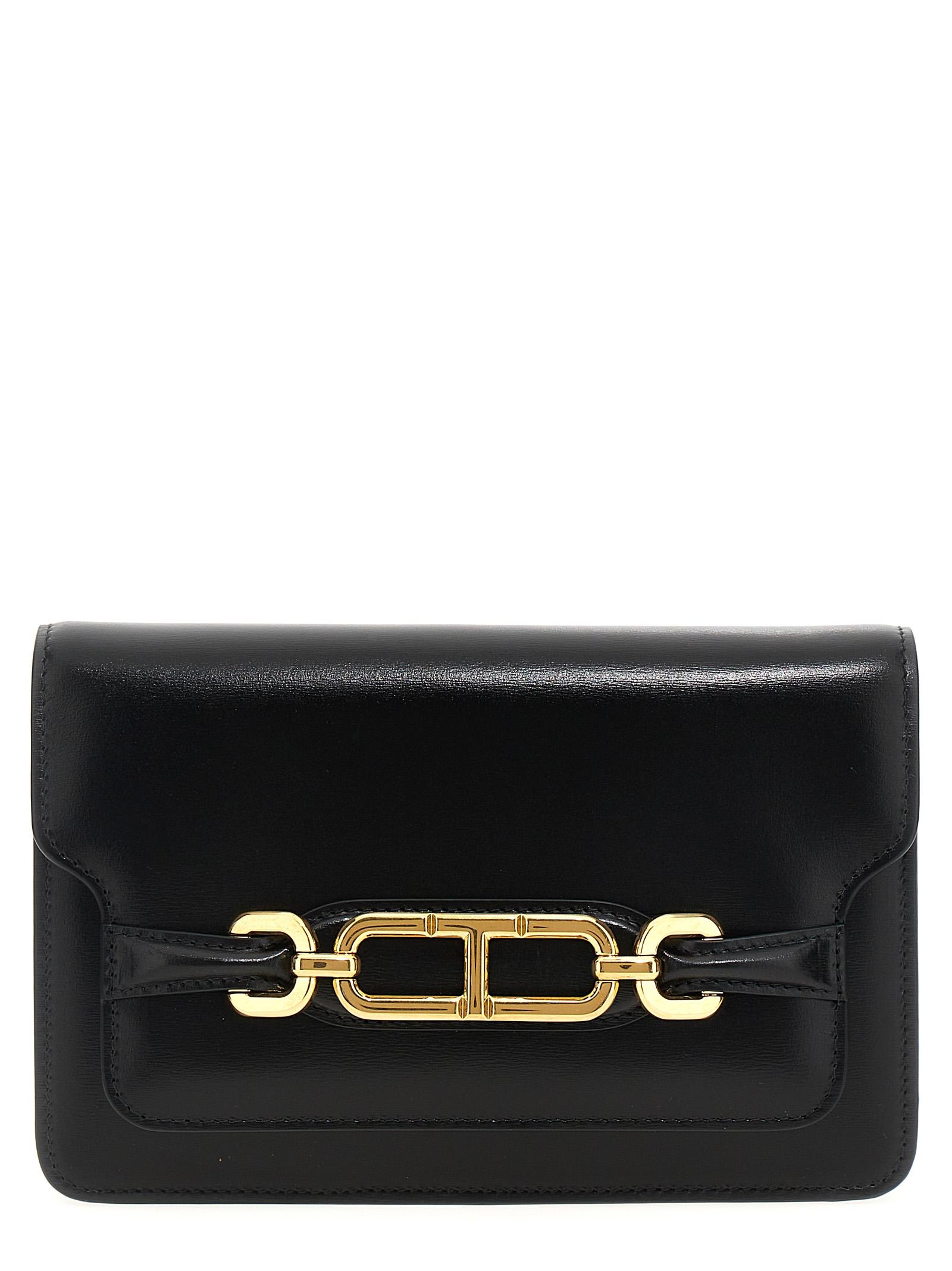 tom ford small leather crossbody bag black - women