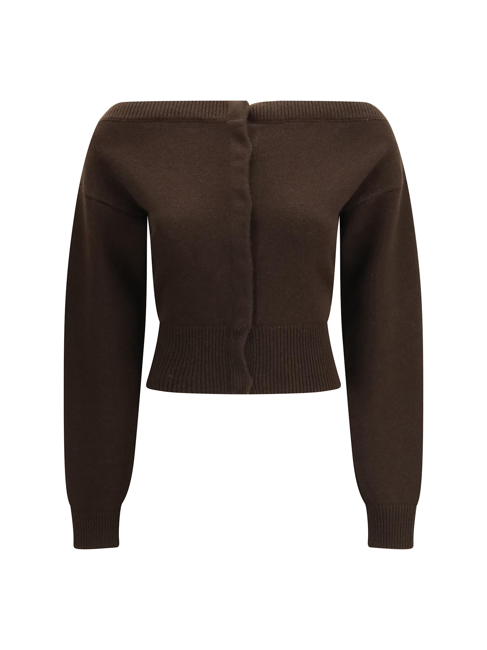 tom ford soft cashmere open-neck shrunken cardigan