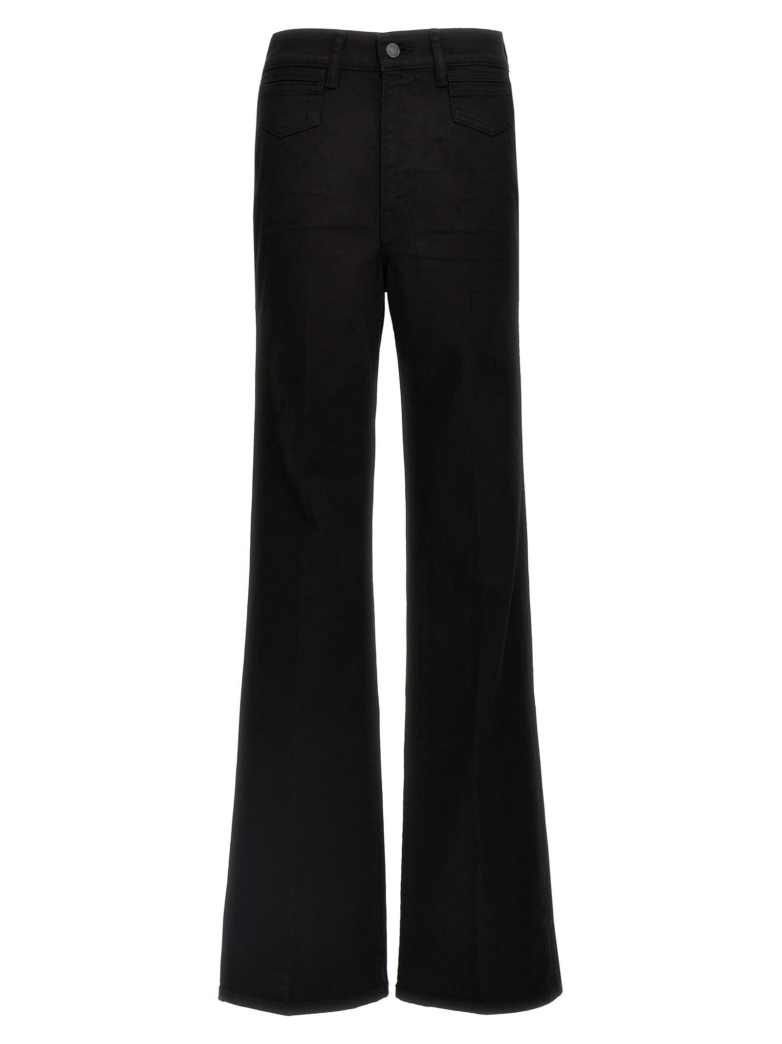 tom ford stretch twill denim wide flare jeans