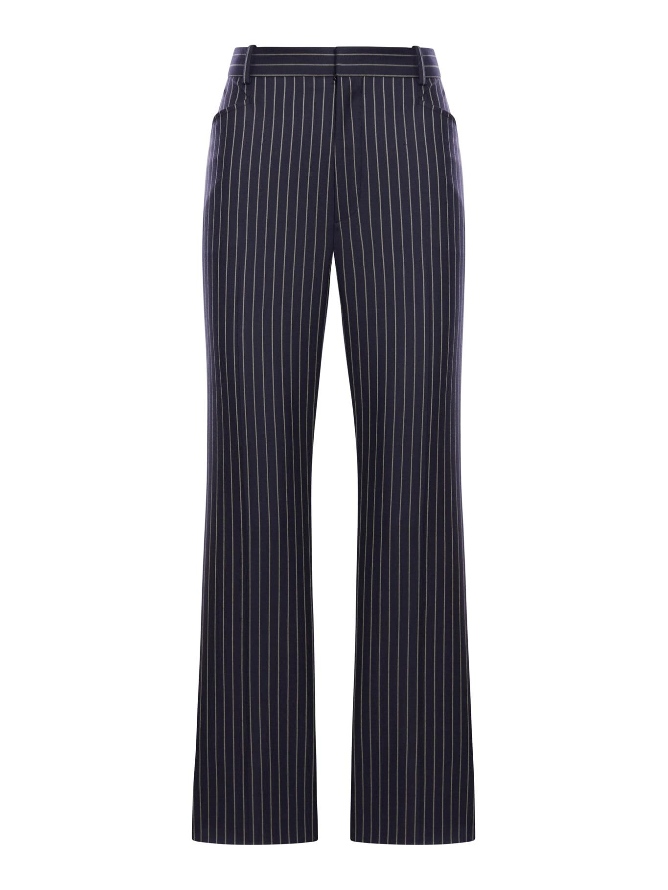 tom ford striped wool trousers