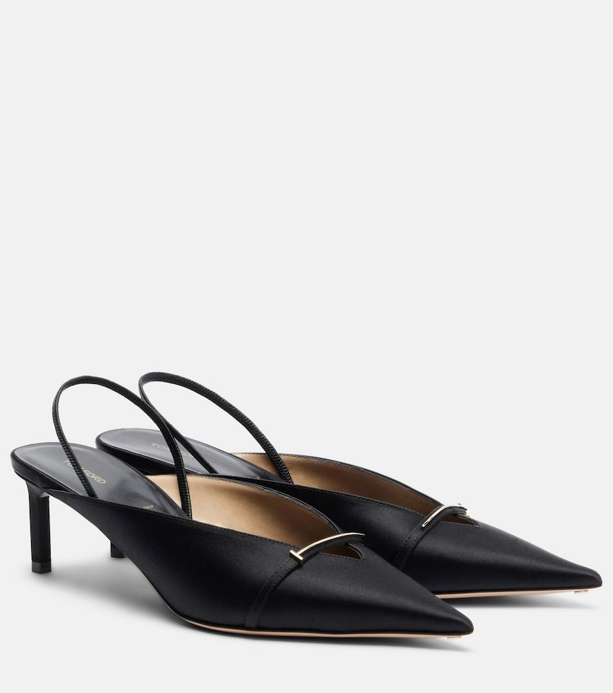 tom ford t icon 55 satin slingback pumps