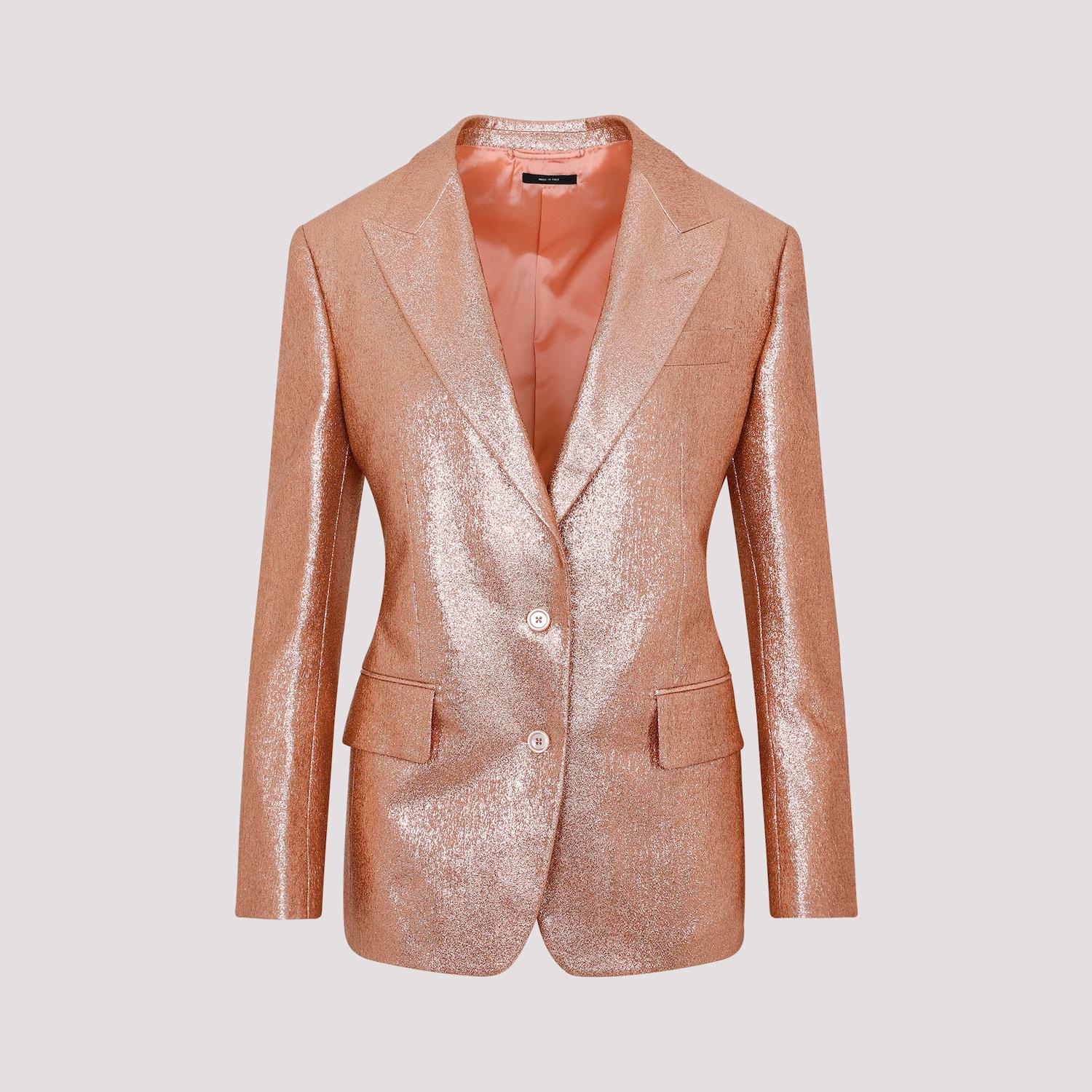 tom ford tailored jacket pink & purple polyamide - women