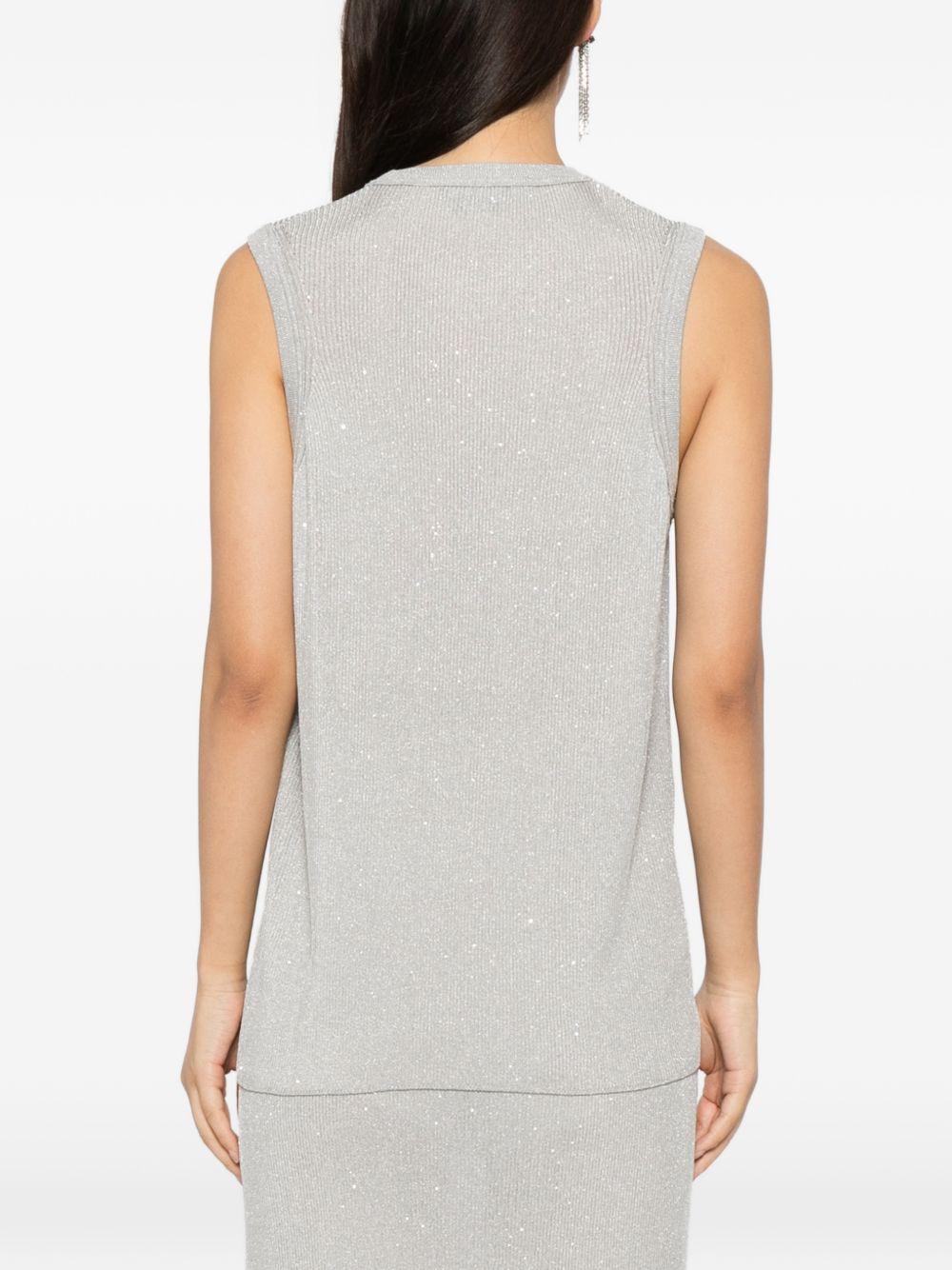 tom ford top silver viscose - women