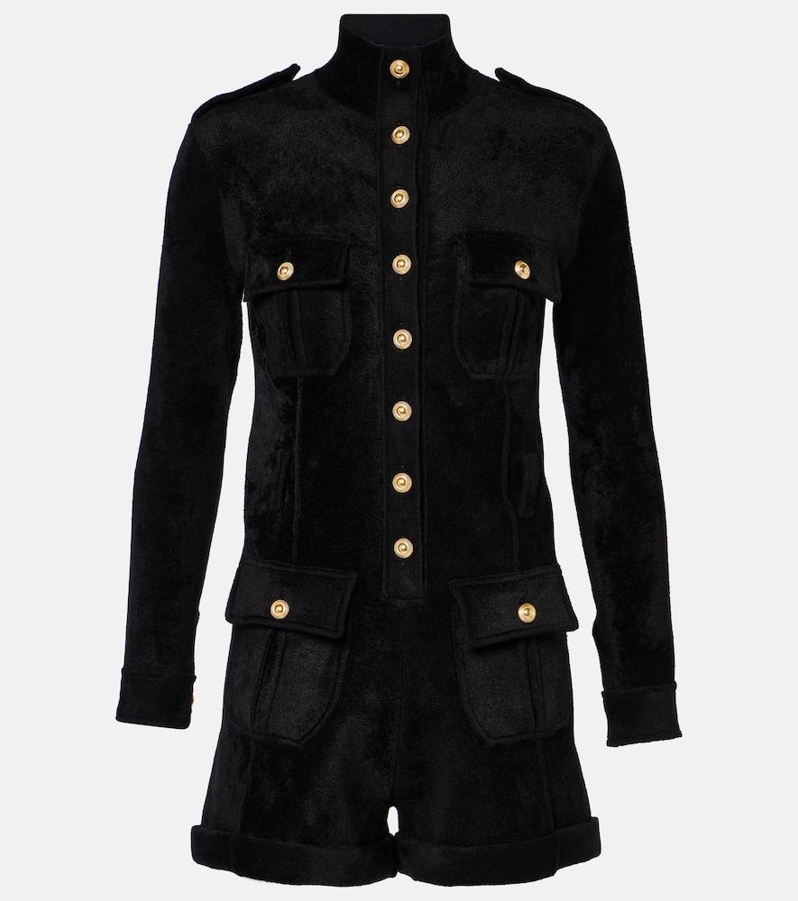 tom ford velvet romper