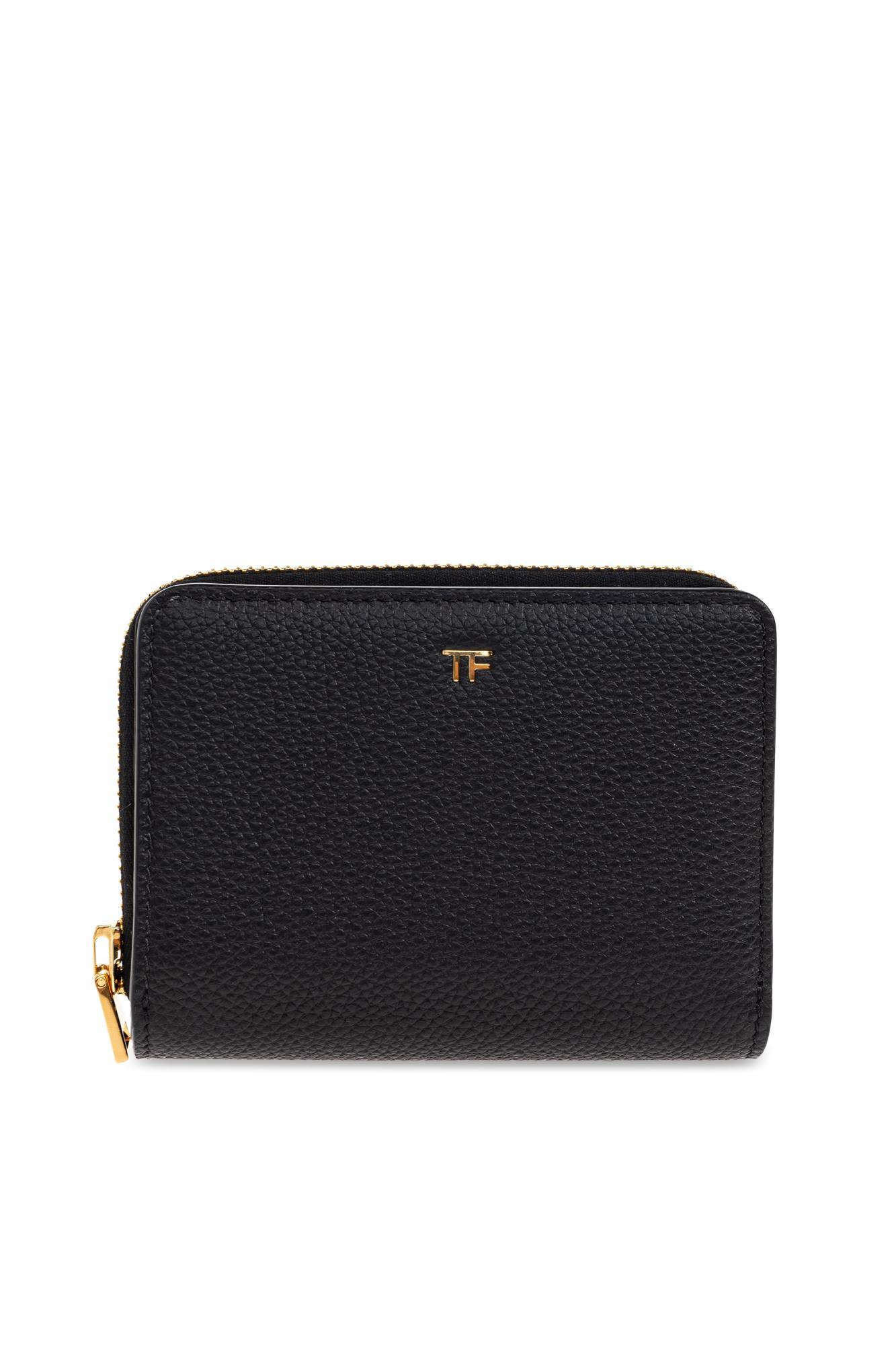 tom ford wallet with logo