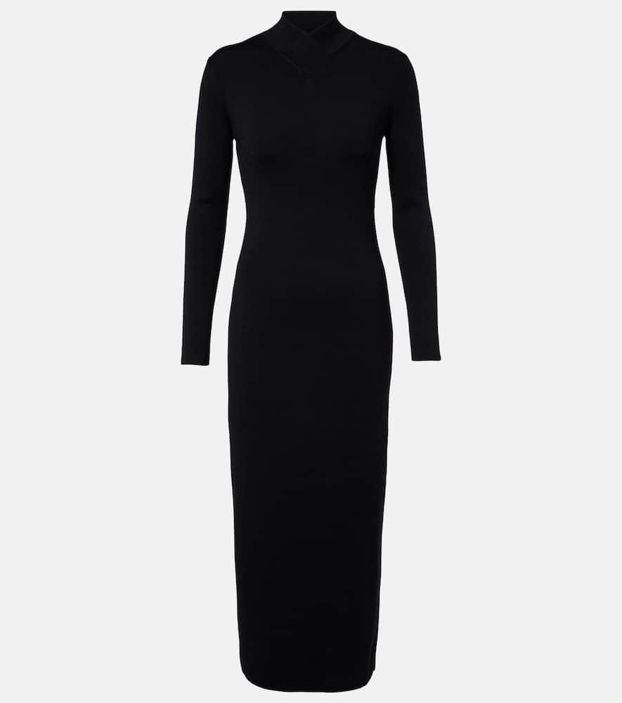 tom ford wool midi dress