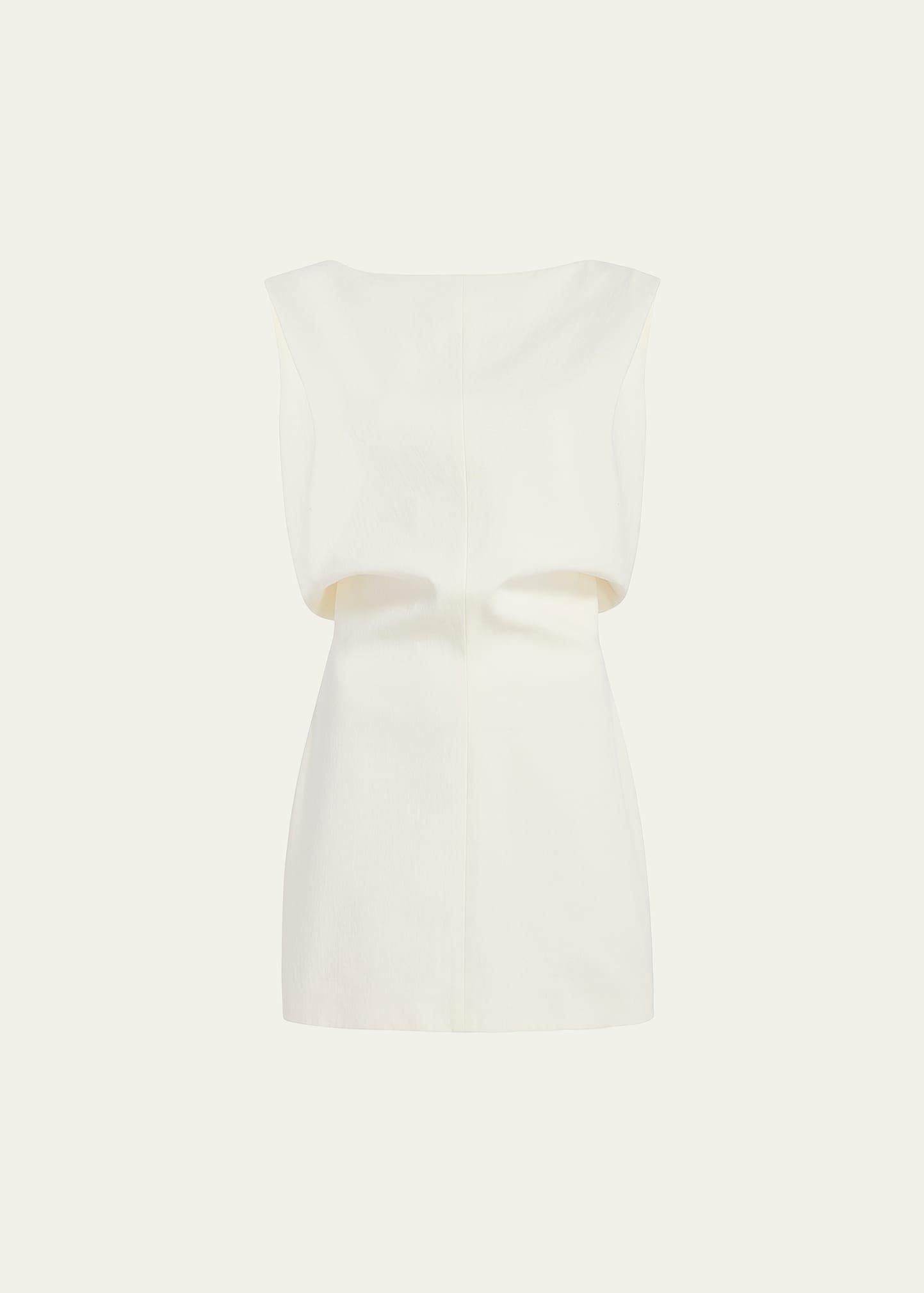 toma sleeveless silk mini dress