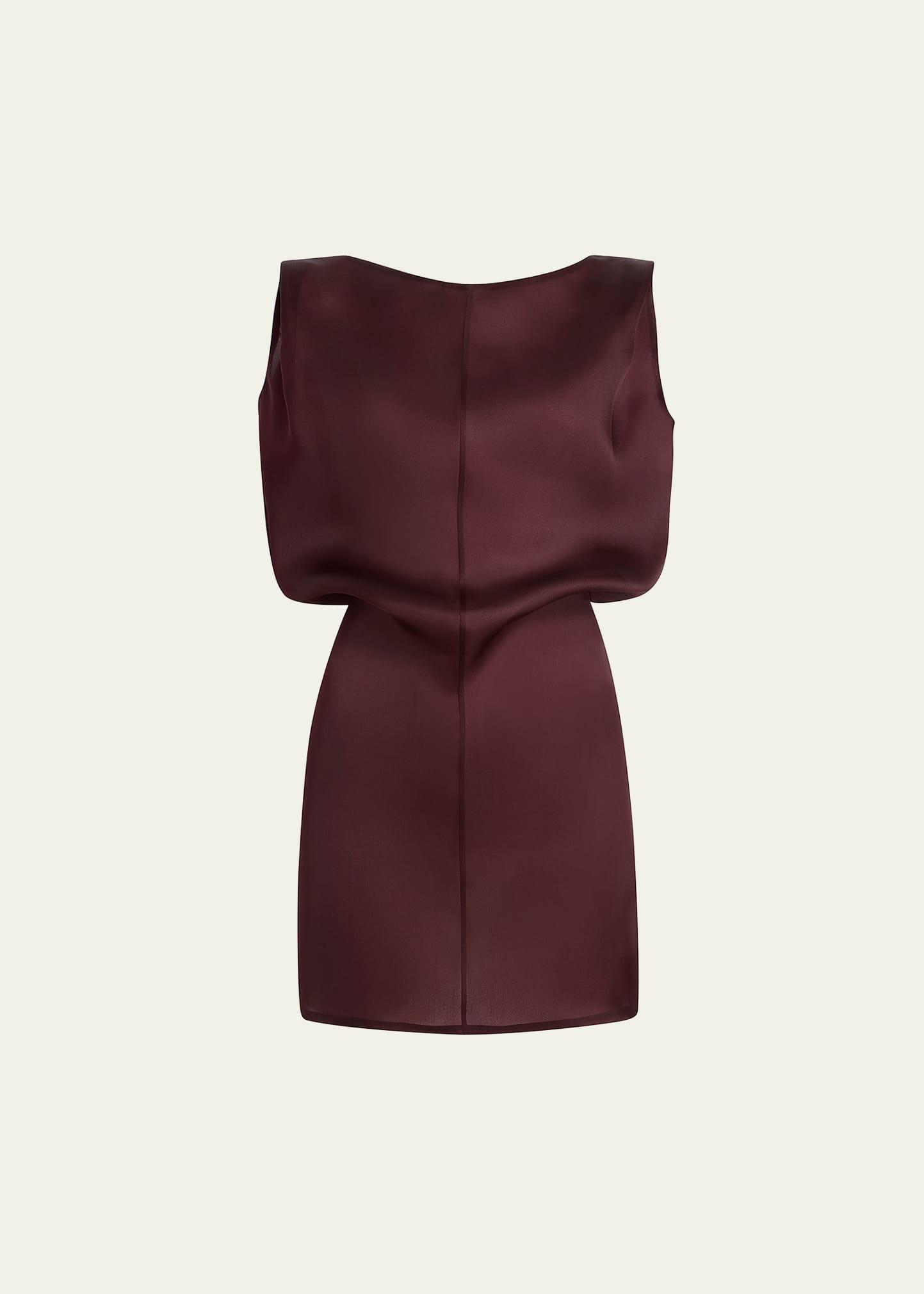 toma sleeveless silk mini dress