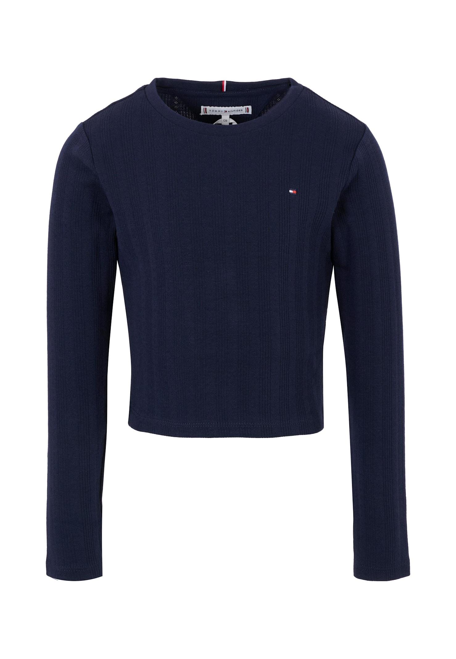 tommy hilfiger blue t-shirt for girl with iconic flag