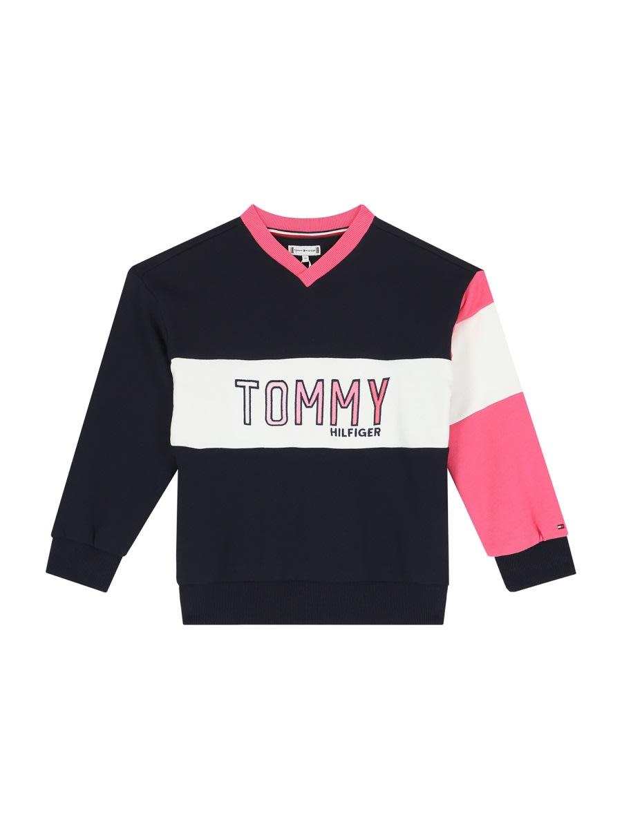 tommy hilfiger colorblock crewneck sweatshirt