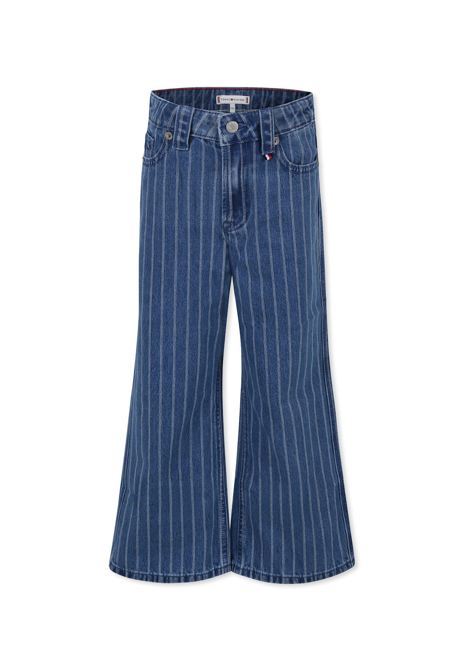 tommy hilfiger denim jeans for girl with flag