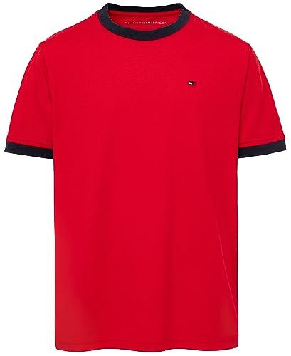 tommy hilfiger short sleeve ken t-shirt, crew neckline, for everyday wear