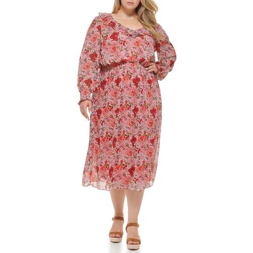 tommy hilfiger women's dress plus size,samba multi,16w
