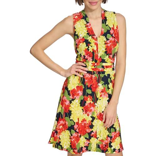 tommy hilfiger women's dresses,sky captain multi,8