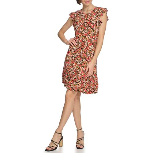 tommy hilfiger women's dresses,sky captain multi,8