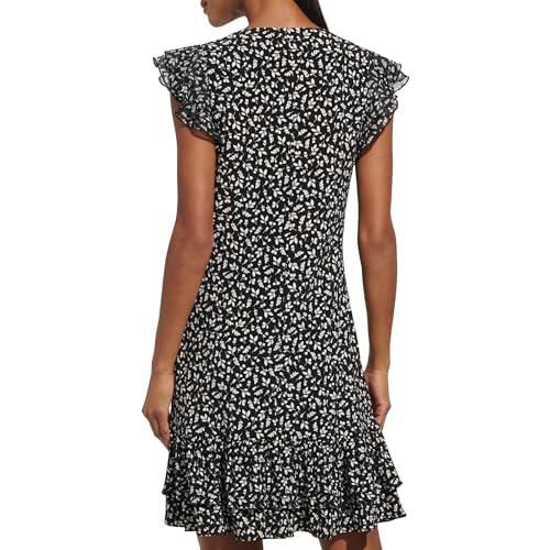 tommy hilfiger women's dresses dress,black/ivory,10