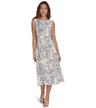 tommy hilfiger women's dresses fit and flaire,ivory/sodalite,6