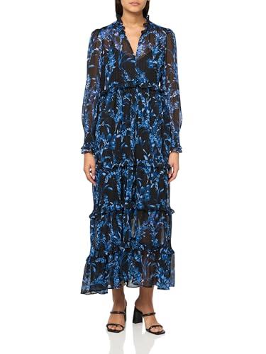 tommy hilfiger women's dresses maxi,black/blue,10