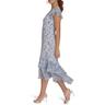 tommy hilfiger women's dresses midi dress, french blue multi, 16
