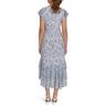 tommy hilfiger women's dresses midi dress, french blue multi, 16