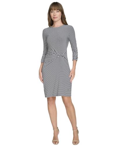 tommy hilfiger women's dresses shift,midnight/ivory,14