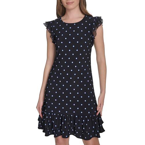 tommy hilfiger women's dresses shift dress, sky captain/french blue, 6