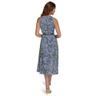 tommy hilfiger women's midi dress dresses, french blue multi, 4p