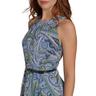 tommy hilfiger women's midi dress dresses, french blue multi, 4p
